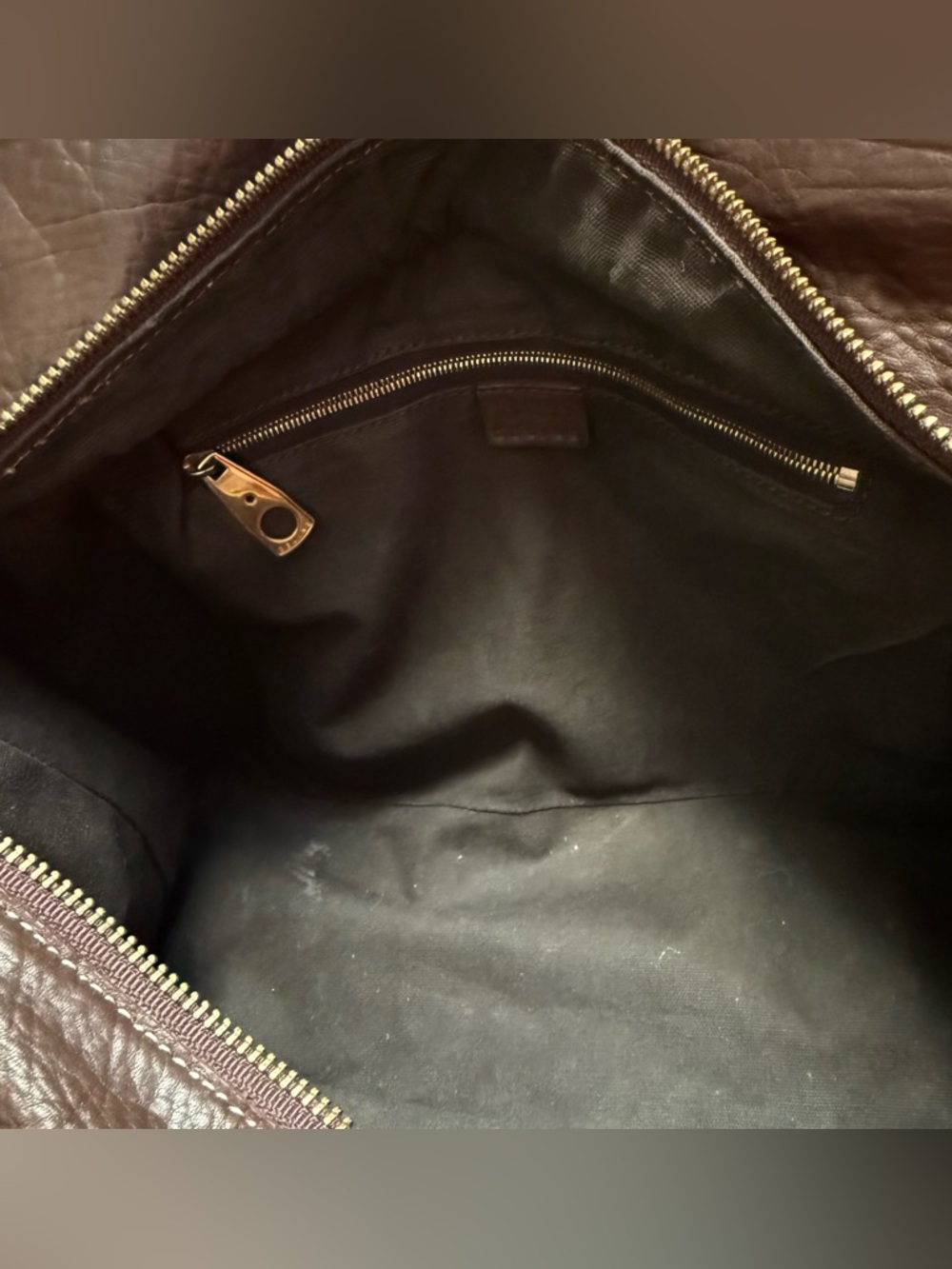 CELINE Boogie Brown Leather Bag - Picture 10 of 13